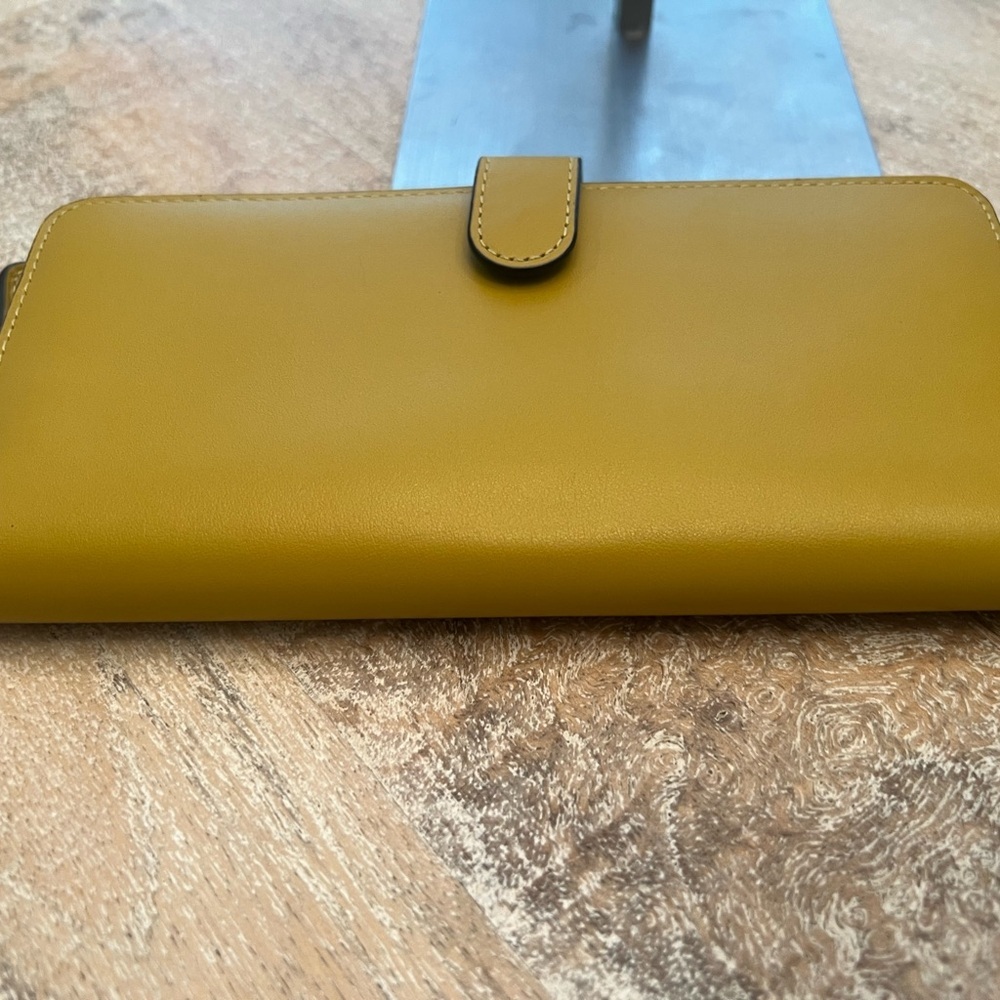 Coach Mustard Yellow Leather Wallet - Picture 3 of 7